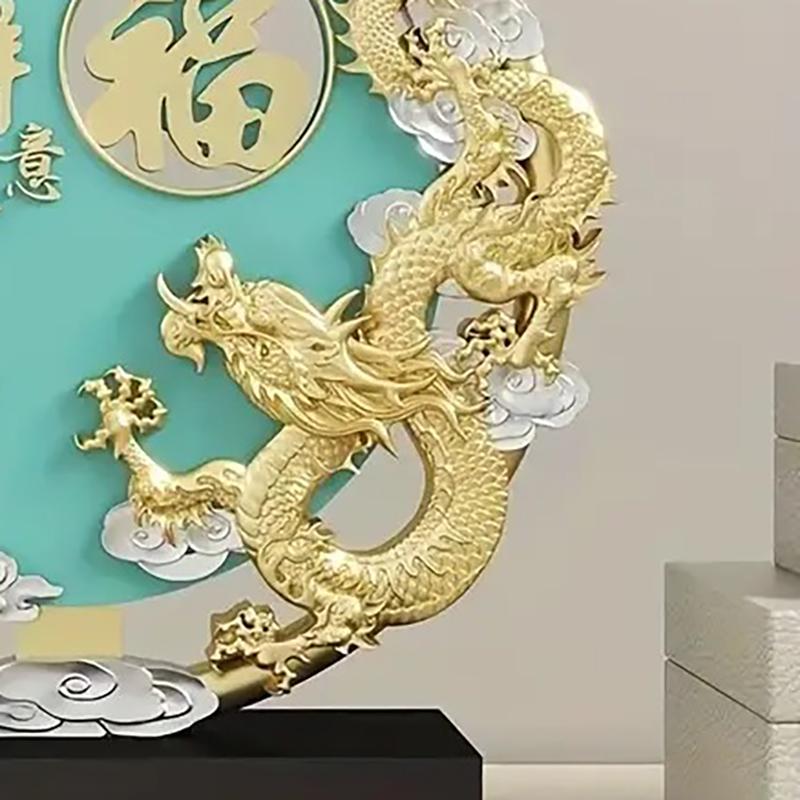 ドラゴン 龍 竜 鳳凰 鳥 樹脂 ブルー 青 置物 オブジェ 金龍 風水 開運 縁起 金運 仕事運 健康運 伝統的 高品質 気高い 干支 中国 玄関 寝室 方角 店舗_5