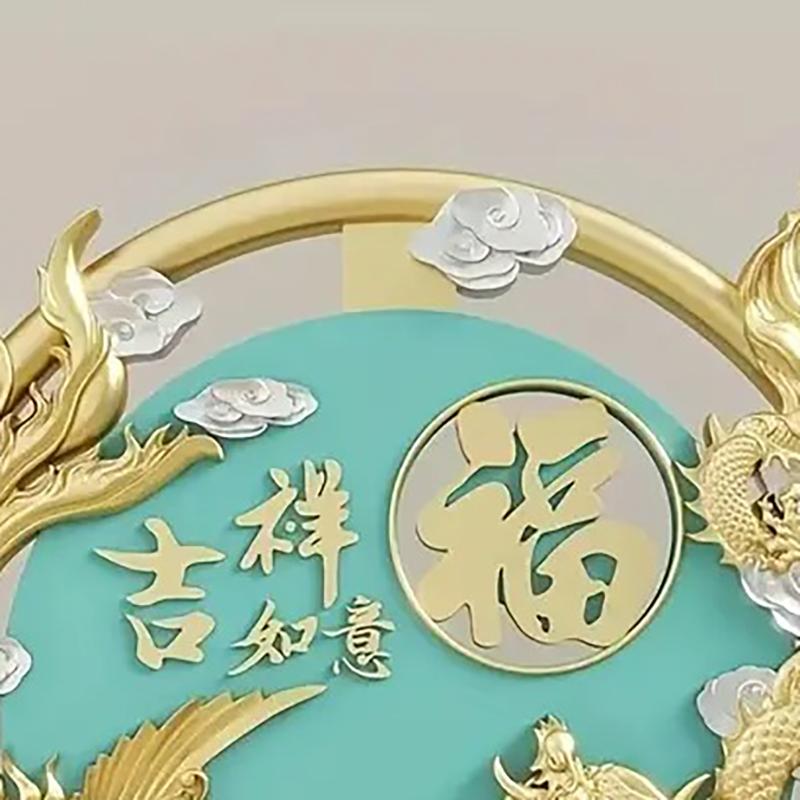 ドラゴン 龍 竜 鳳凰 鳥 樹脂 ブルー 青 置物 オブジェ 金龍 風水 開運 縁起 金運 仕事運 健康運 伝統的 高品質 気高い 干支 中国 玄関 寝室 方角 店舗_3