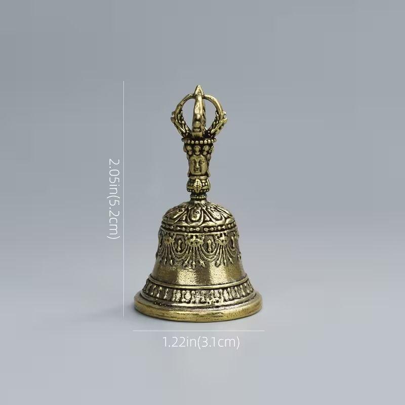 伝統的な金属製ベル 仏教美術 伊勢国 アンティーク レトロ 小物 格安 仏教鈴 ミニベル 金属製 ハンドベル 密教法具 仏具 鐘 チベットベル