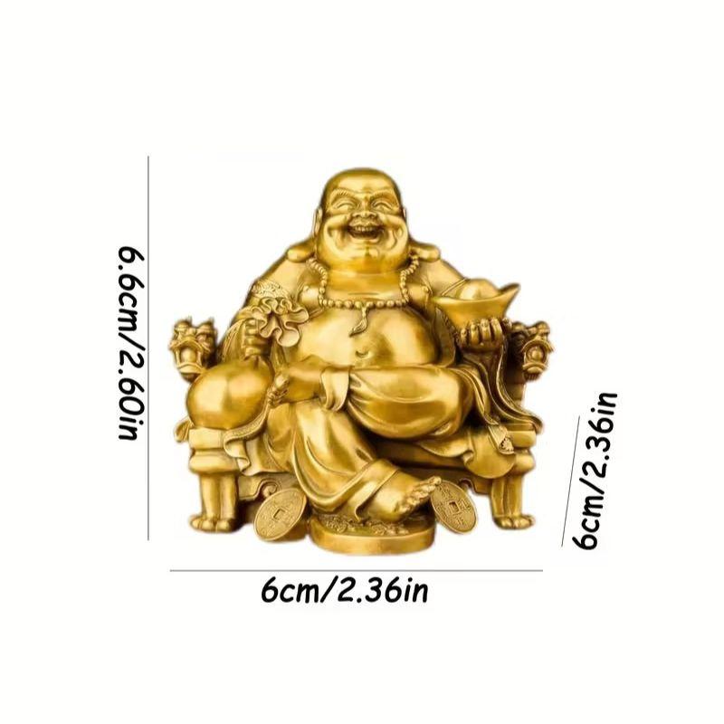布袋尊 金色仏像 弥勒菩薩 笑福像 開運 置物 風水 金運 財運 商売繁盛