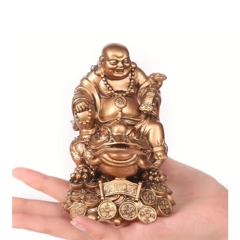 弥勒仏 置物 オブジェ 招財 開運 インテリア 風水 笑仏 福の神 財運 金