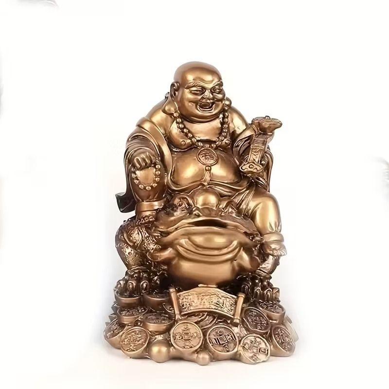 弥勒仏 置物 オブジェ 招財 開運 インテリア 風水 笑仏 福の神 財運 金