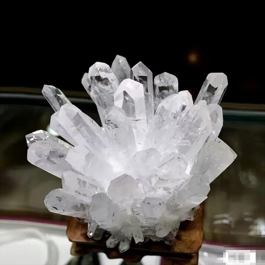 天然石 クリアクォーツ クリスタルクラスター 200-300g 置物 オブジェ