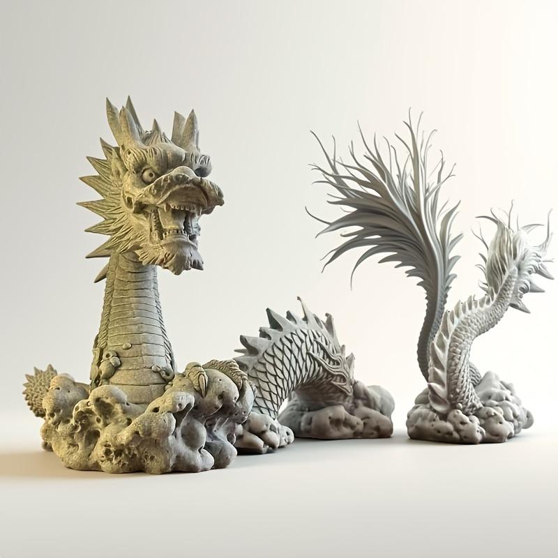 龍 ドラゴン 竜 置物 オブジェ 石材 屋外可能 ガーデン 風水 開運 縁起
