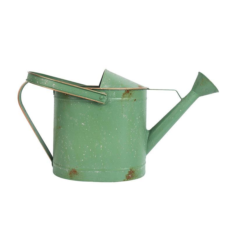 ジョウロ シャビーシック じょうろ グリーン 鉄 庭 緑 鉄製 中庭用