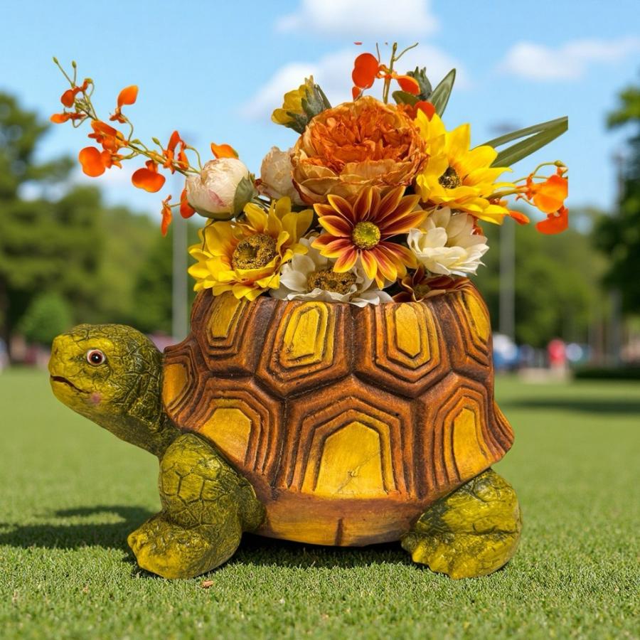 プランター 樹脂 かめ かわいい リアル 庭 カメ 亀 鉢植え 植木鉢