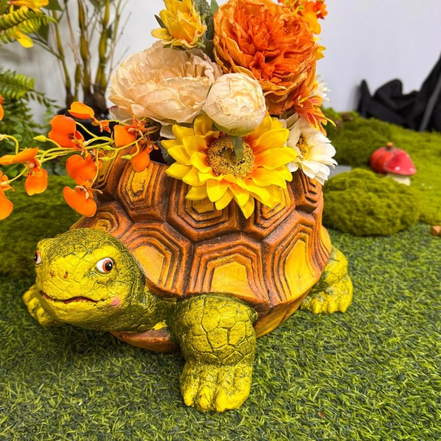 プランター 樹脂 かめ かわいい リアル 庭 カメ 亀 鉢植え 植木鉢
