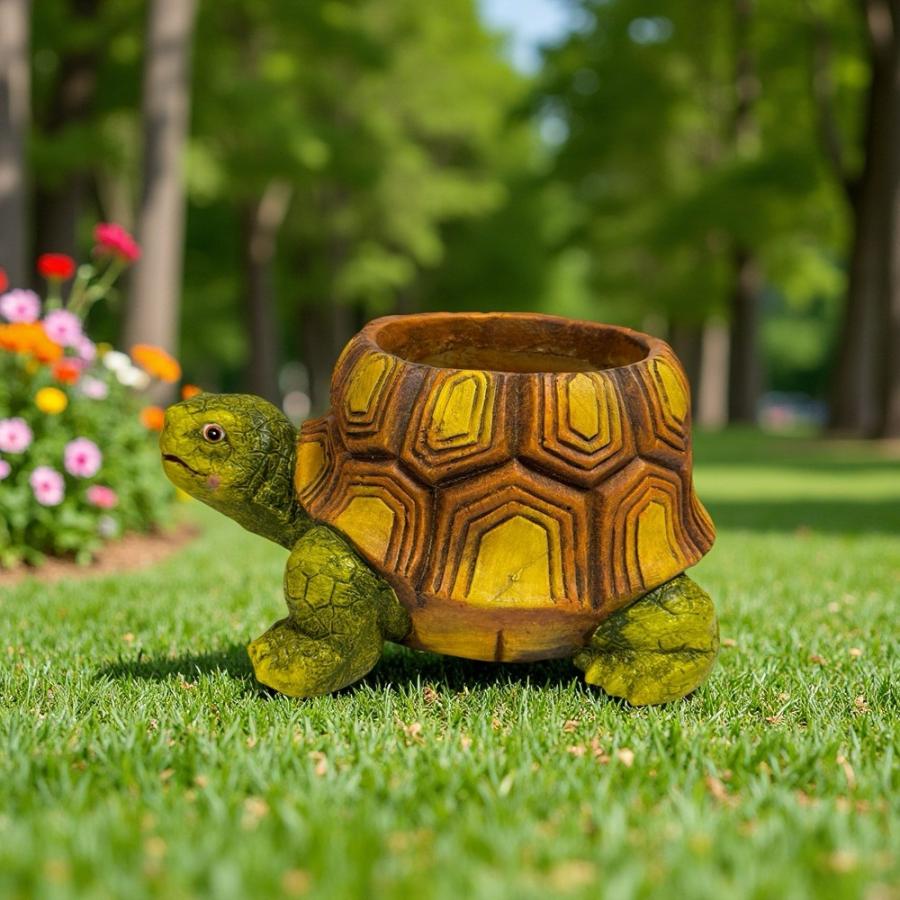 プランター 樹脂 かめ かわいい リアル 庭 カメ 亀 鉢植え 植木鉢