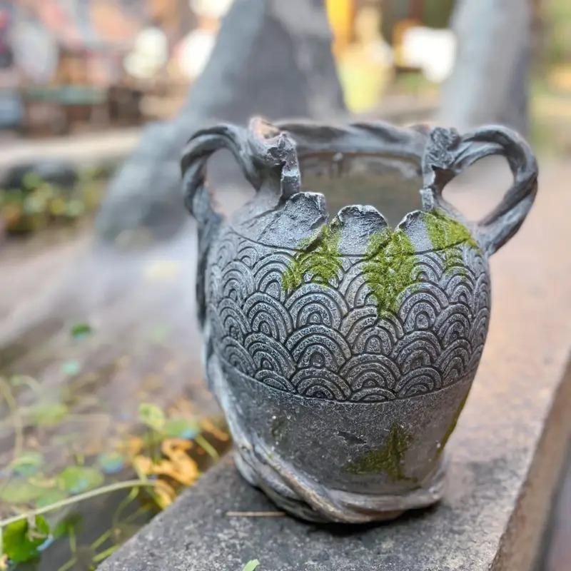 プランター 樹脂 植木鉢 フラワーポット 芸術的 ユニーク レトロ 鉢植え ガーデニング 雑貨 ガーデン雑貨 ガーデンインテリア ガーデン インテリア 庭の装飾_5