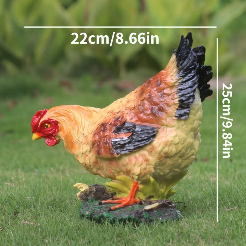 ガーデンオブジェ にわとり 樹脂 リアル 鳥 ニワトリ メス 雌 動物