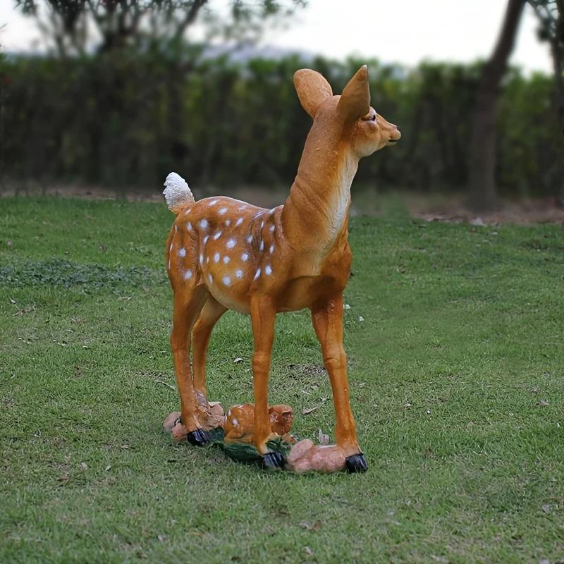 ガーデンオブジェ 鹿 親子 庭 リアル 樹脂 かわいい アニマル 動物 かわいい ガーデニング 雑貨 ガーデン雑貨 ガーデンインテリア ガーデン インテリア_3