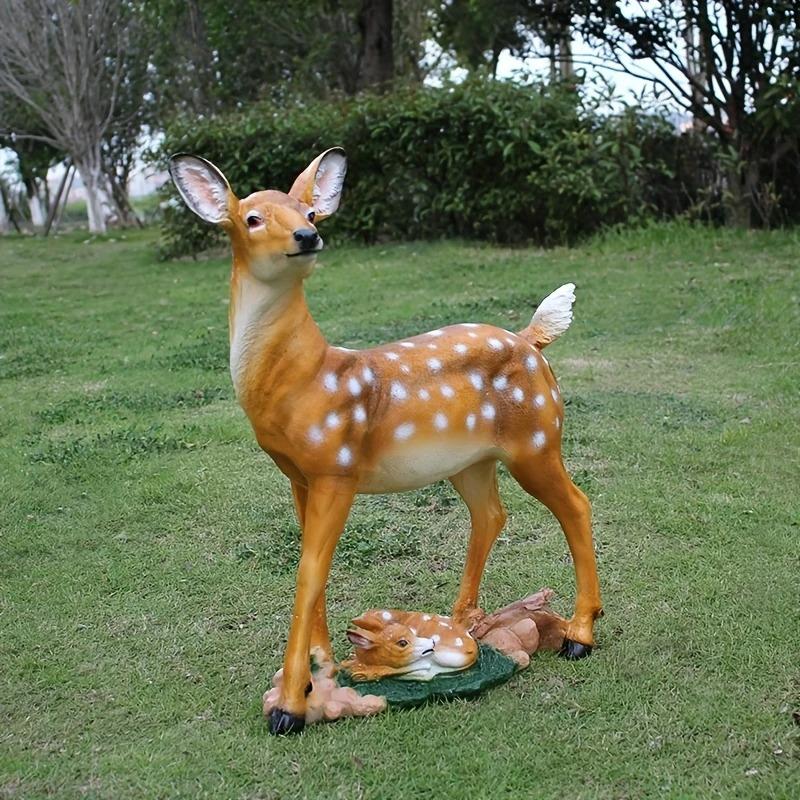 ガーデンオブジェ 鹿 親子 庭 リアル 樹脂 かわいい アニマル 動物 かわいい ガーデニング 雑貨 ガーデン雑貨 ガーデンインテリア ガーデン インテリア_7