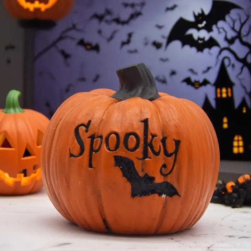 ガーデンオブジェ カボチャ ハロウィンの飾り 樹脂 パーティー 秋 かわいい 置物 ガーデンオーナメント ガーデニング 雑貨 ガーデン雑貨 ガーデンインテリア_2
