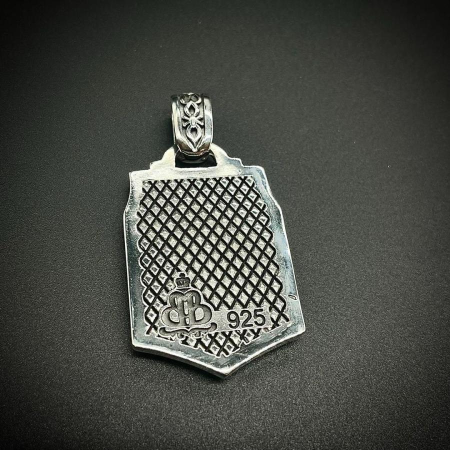 フレアリス 紋章 シルバー925 ペンダントトップ 重厚 ユリ 百合 925刻印 シルバー silver チャーム ネックレストップ スターリングシルバー BUBOON 銀の画像