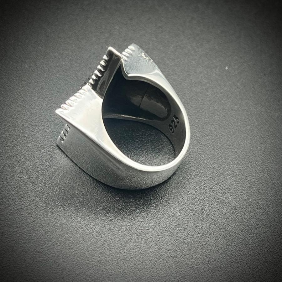 シルバー925 スター リング 星 五芒星 19号 21号 23号 メンズ レディース兼用 重厚感 幾何学模様 アンティーク調 個性派 インディアンジュエリー風 シルバー |  | 03