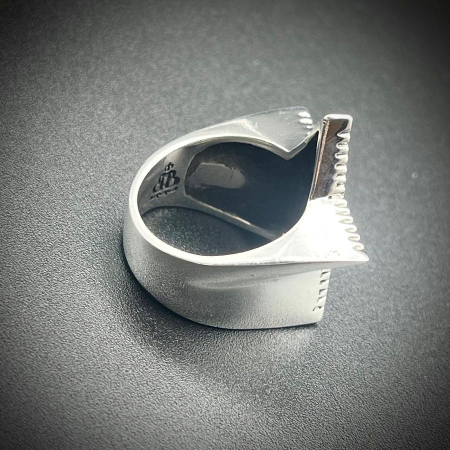 シルバー925 スター リング 星 五芒星 19号 21号 23号 メンズ レディース兼用 重厚感 幾何学模様 アンティーク調 個性派 インディアンジュエリー風 シルバー |  | 04