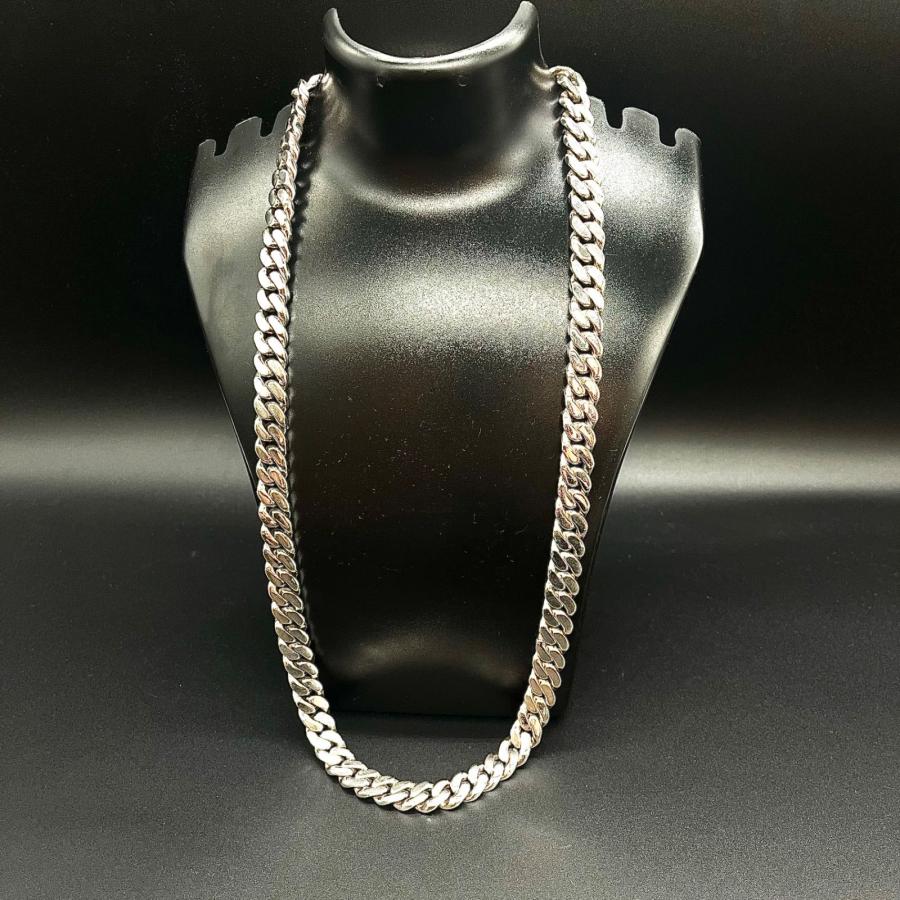 マイアミキューバンチェーン ネックレス シルバー925 喜平ネックレス