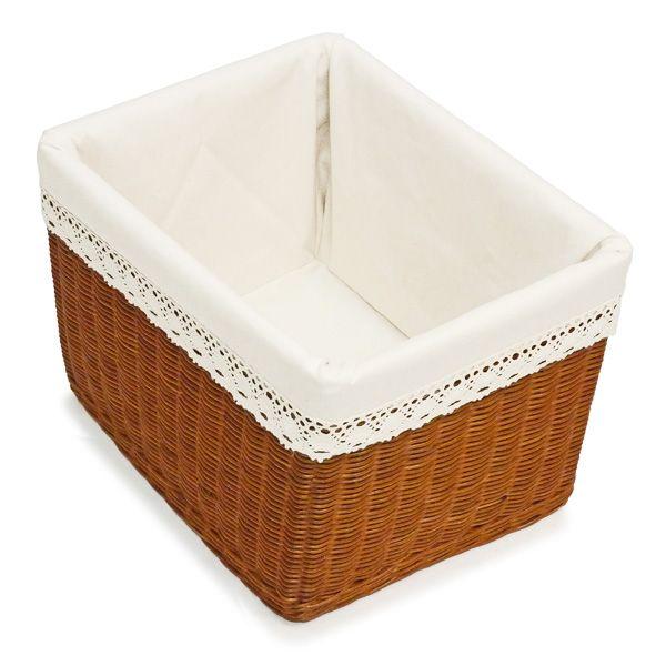 籐 かご バスケット 布付き ラタンバスケット 篭カゴ 籠 籐かご 収納