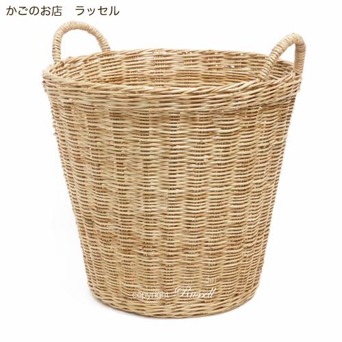 土日限定⭐️お値引き中⭐️籐ランドリーバスケット　籐カゴ　ラタンバスケット　大きめ たっぷり入る籐のランドリーバスケット 大きなかご 籐かご カゴ かごの