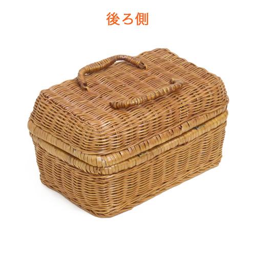 かご バスケット 籐かご ピクニックバスケット Mサイズ 小物入れ
