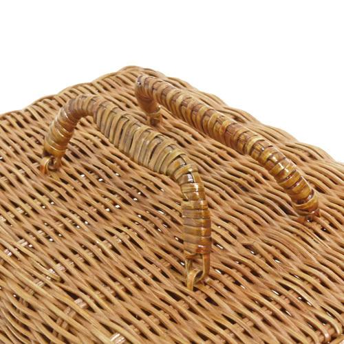 かご バスケット 籐かご ピクニックバスケット Mサイズ 小物入れ