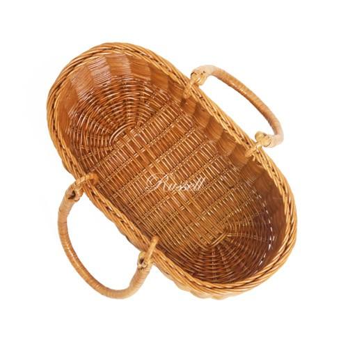 型番694 籐かごバッグ 手編み 買い物かご 収納・整理バスケット