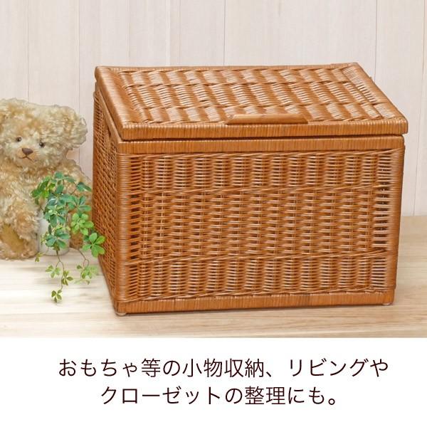 レトロ　ラタン　籐　カゴ　バスケット　大 ビッグサイズ 大きい ふた付き 籐かご バスケット おしゃれ 収納