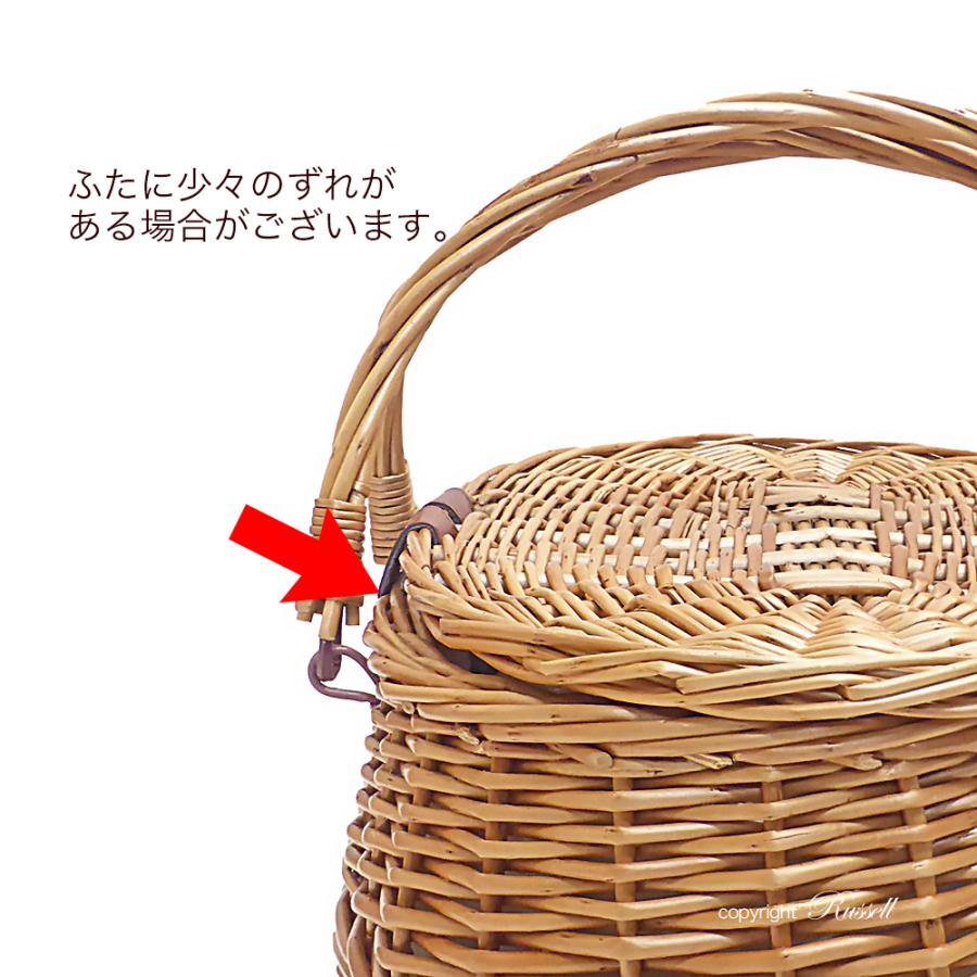 型番800L まるい曲線スタイル ピクニックバスケット 取っ手が倒せる内