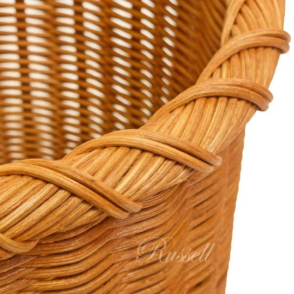 ヴィンデージ 籐 ラタン ダストボックス ごみ箱 小物入れ デパート