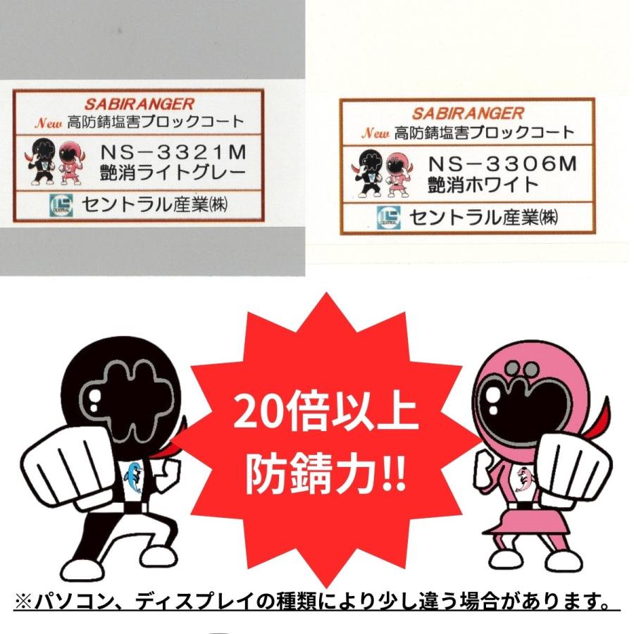 セントラル産業 約20倍以上の 防錆力 シャーシホワイト 艶消しホワイト
