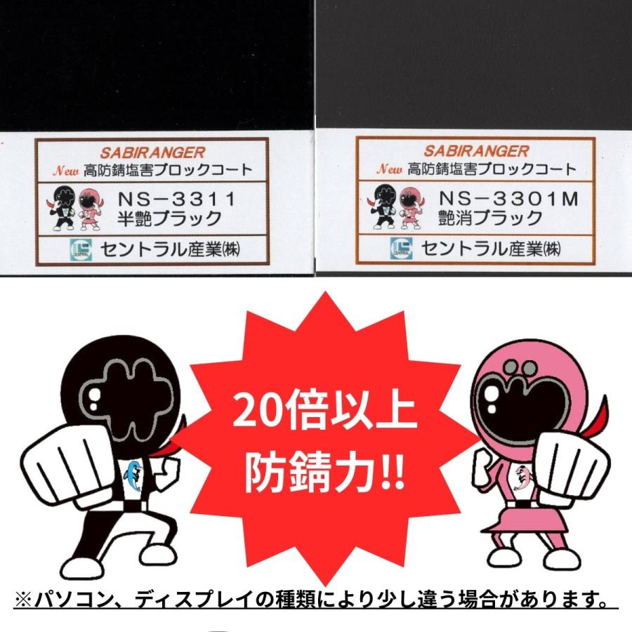 セントラル産業 約20倍以上の 防錆力 シャーシ ブラック 艶消し