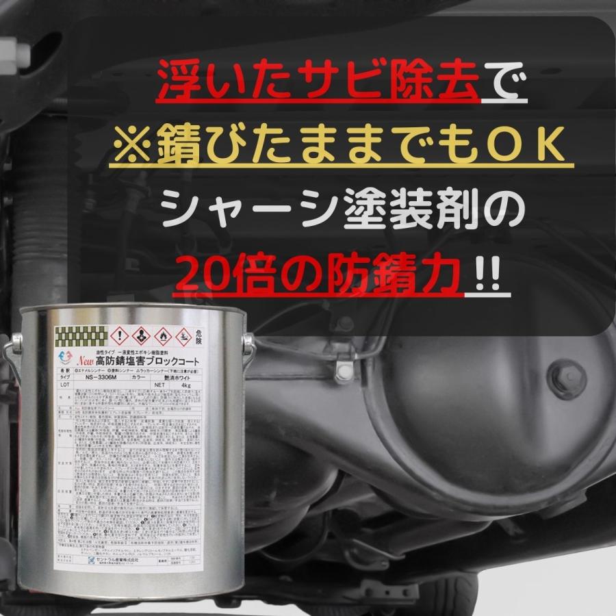 セントラル産業 約20倍以上の 防錆力 シャーシホワイト 錆止め塗料 錆 