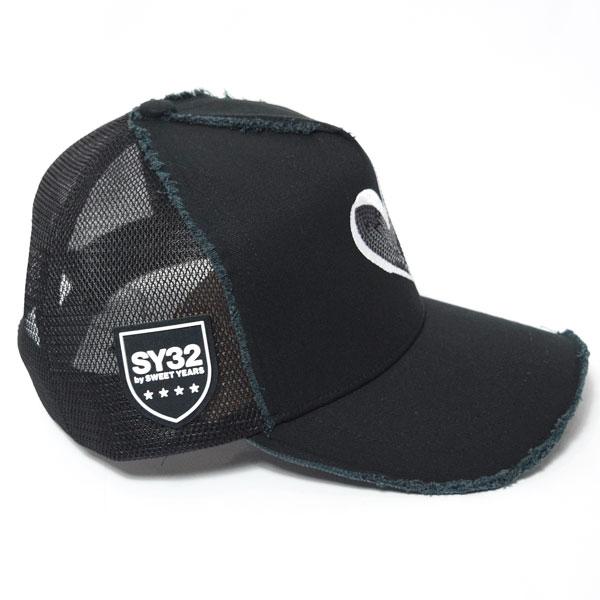 SY32 by SWEET YEARS キャップ キャップ 3D LOGO TRUKER MESH CAP BLACK SY32 by SWEET YEARS