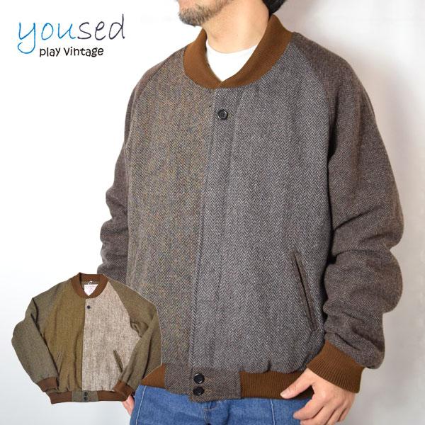 ユーズド Yoused ジャケット Harris Tweed derby jacket ハリス