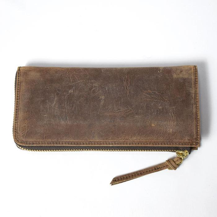 SLOW（スロウ） クーズー kudu Lzip long wallet 財布 長財布 : RUSTY
