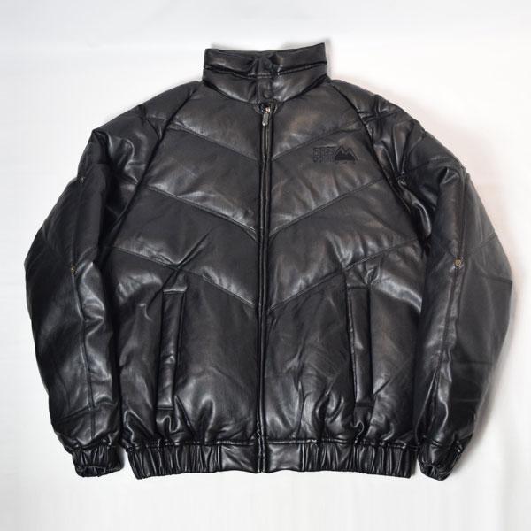 FIRST DOWN（ファーストダウン） PU LEATHER V-DOWN JACKET レザー