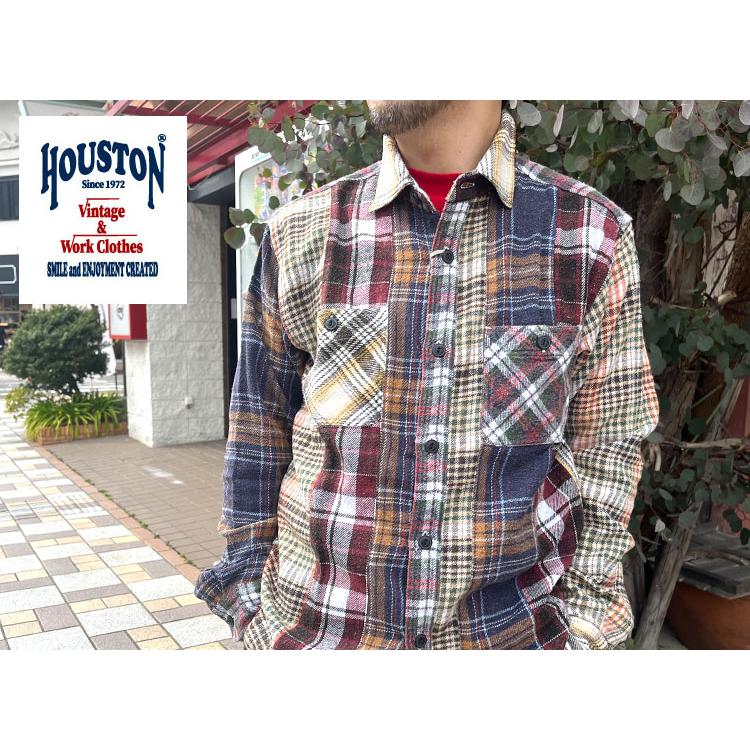 ヒューストン HOUSTON VINTAGE FLANNEL CRAZY WORK SHIRT シャツ ネルシャツ｜rusty-to-shine｜02