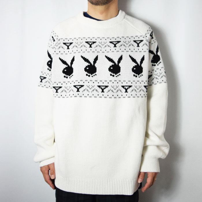 PLAYBOY（プレイボーイ） 80S PLAYBOY CREW NECK SWEATER プレイボーイ