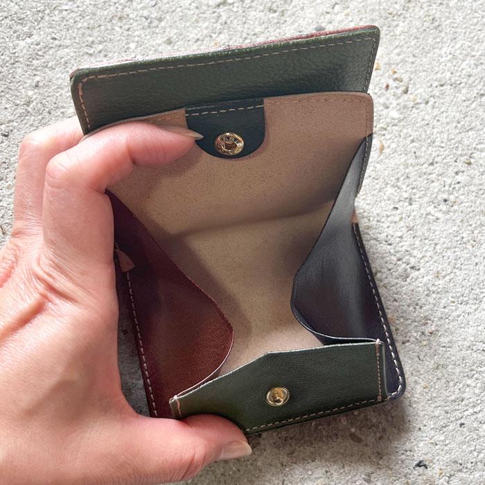 ミニ財布ビンテージ Damasquina ダマスキーナ BLOCK PATCHWORK OLD MINI WALLET