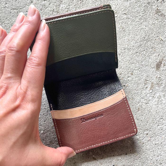 Damasquina ダマスキーナ BLOCK PATCHWORK OLD MINI WALLET