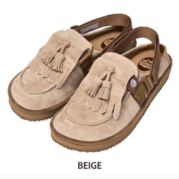SHAKA（シャカ）秋冬 キルトタッセル ミュール サンダル メンズ26cm SHAKA キルトタッセル サンダル MOC MULE TASSEL SUEDE [メンズ