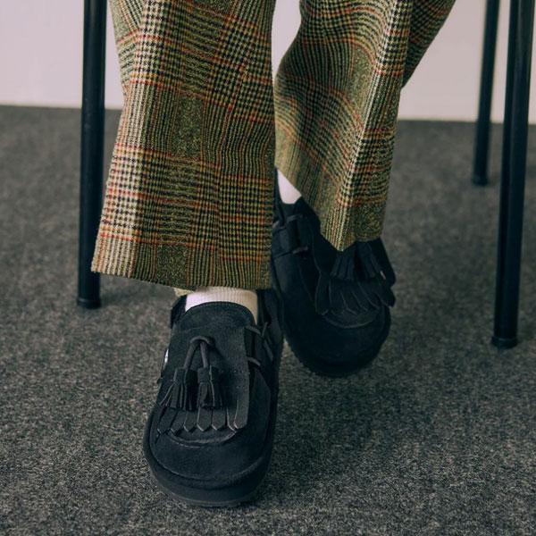 MULE MOC SHAKA サンダル SHAKA（シャカ） サンダル　25cm スエード タッセル モック SHAKA TASSEL モック SUEDE 靴