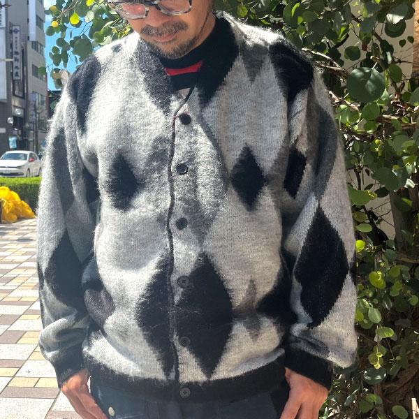 TOWN CRAFT タウンクラフトSHAGGY CARDIGAN Mサイズ TOWNCRAFT（タウンクラフト） TOWN CRAFT SHAGGY PATTERN CARDIGAN