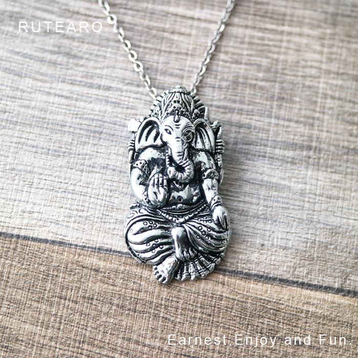 ガネーシャ ネックレス ペンダント ロング アジアン メンズ