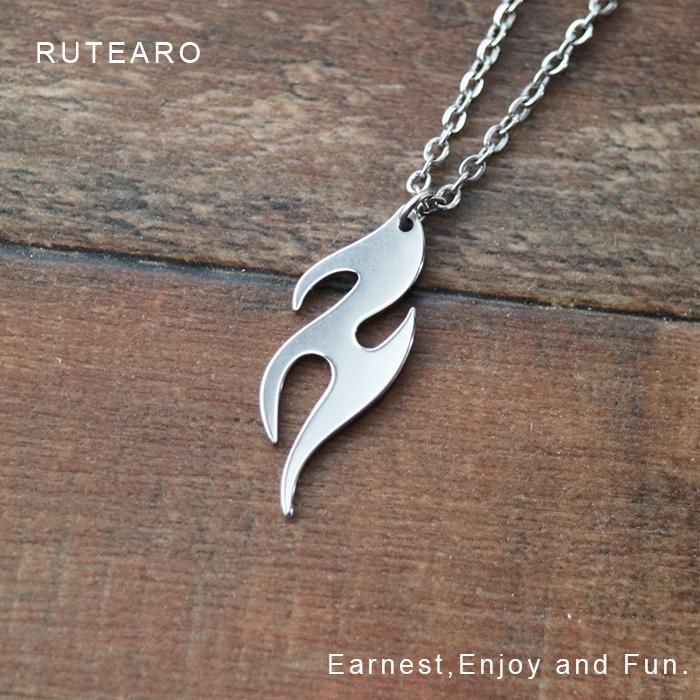 シルバースミスフィン WHEEL OF FORTUNE 火炎 シルバーペンダント 炎 ネックレス ステンレス ペンダント 火 シルバー ロング プチギフト