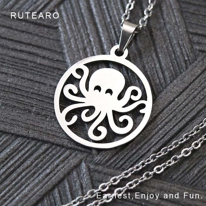 たこすけ　4℃ネックレス本体のみ ステンレス ネックレス ペンダント たこ 蛸 タコ おもしろ雑貨