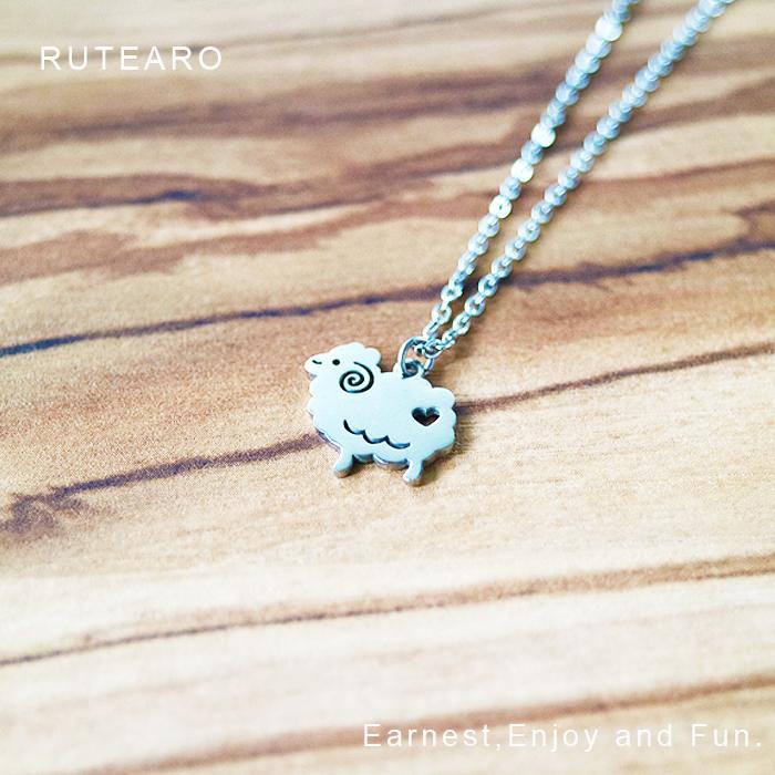 羊 ネックレス プチギフト プレゼント ペンダント ハート 動物 可愛い