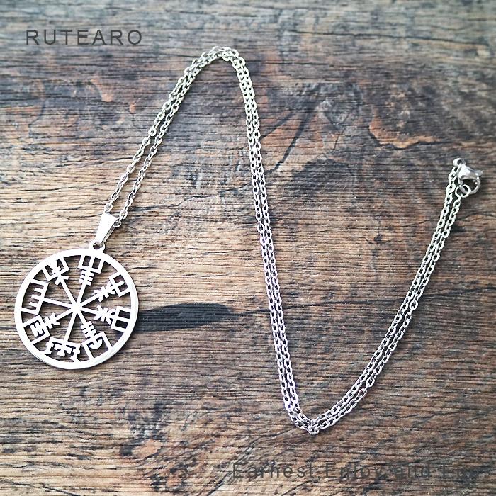 ステンレスネックレス ペンダント 海賊 シルバー バイキング