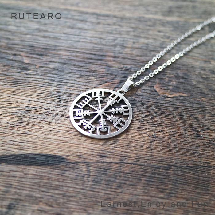 ステンレスネックレス ペンダント 海賊 シルバー バイキング