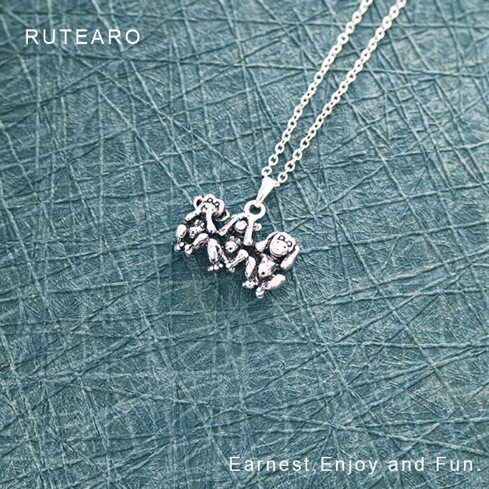 猿 ネックレス 見ざる言わざる聞かざる ペンダント プチギフト 動物